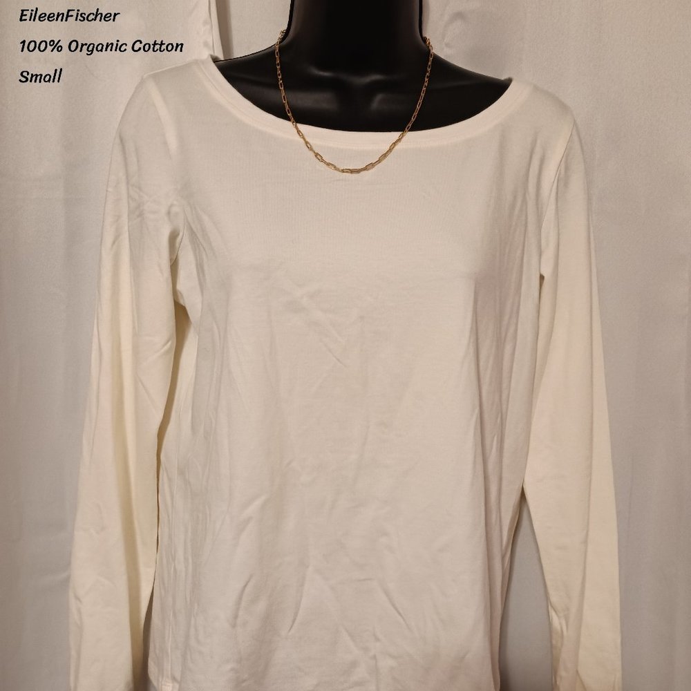 Eileen Fischer cotton longsleeve top